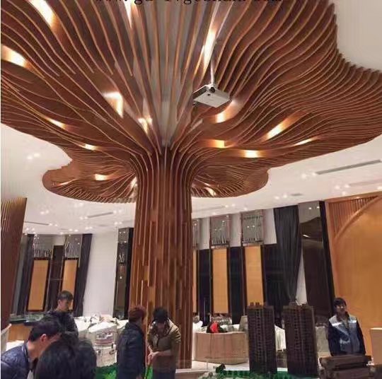 铝单板发财树造型