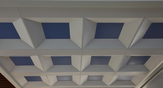 立体井字格天花