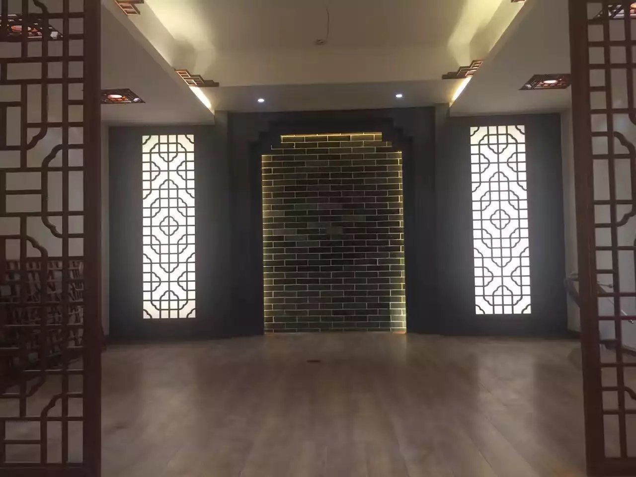 黑色板背景墙效果图